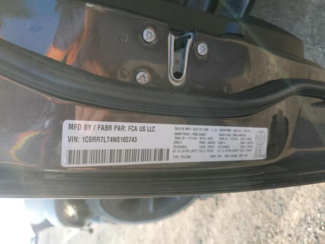 1C6RR7LT4NS165743 - 2022 RAM 1500 CLASS SLT Գրաֆիտ լուսանկար 12