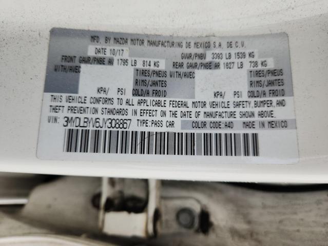 3MYDLBYV6JY308867 - 2018 TOYOTA YARIS IA 白色 照片 13