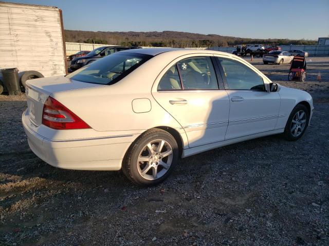 WDBRF92HX7F875153 - 2007 MERCEDES-BENZ C 280 4MATIC WHITE photo 3