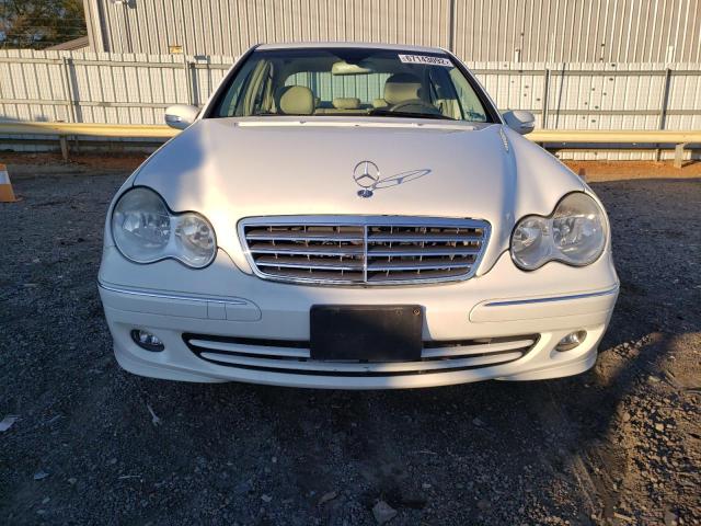 WDBRF92HX7F875153 - 2007 MERCEDES-BENZ C 280 4MATIC WHITE photo 5