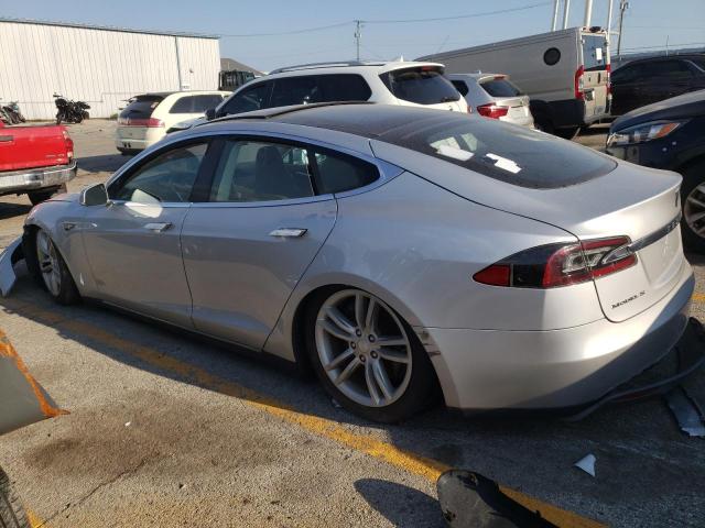 5YJSA1BG0DFP04793 - 2013 TESLA MODEL S SILVER photo 2