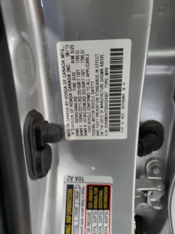 2HKRM3H70DH524367 - 2013 HONDA CR-V EXL SILVER photo 13