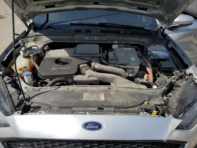 3FA6P0LU8KR221438 - 2019 FORD FUSION SE SILVER photo 11