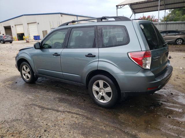 JF2SHBBC2BH753877 - 2011 SUBARU FORESTER 2.5X Синьо-зелений фото 2