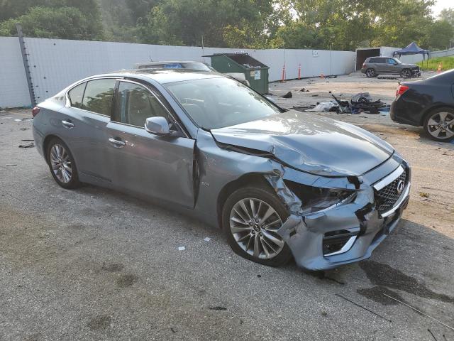 JN1EV7AR9KM559414 - 2019 INFINITI Q50 LUXE 银色 照片 4