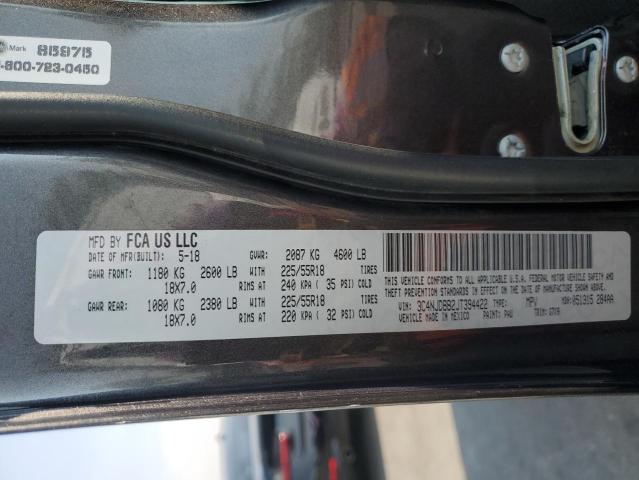 3C4NJDBB2JT394422 - 2018 JEEP COMPASS LATITUDE Graphite photo 13