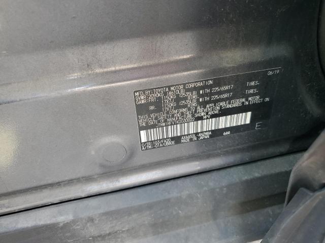 JTMW1RFV1KD030022 - 2019 TOYOTA RAV4 XLE 灰色 照片 12