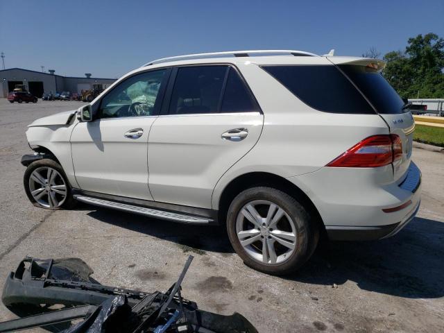 4JGDA5HBXDA209632 - 2013 MERCEDES-BENZ ML 350 4MATIC WHITE photo 2