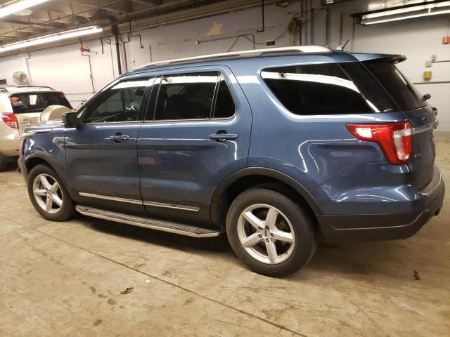 1FM5K7D85JGC31683 - 2018 FORD EXPLORER XLT BLUE photo 2