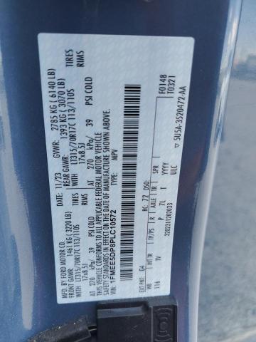 1FMEE5DP8PLC10572 - 2023 FORD BRONCO BASE BLUE photo 12