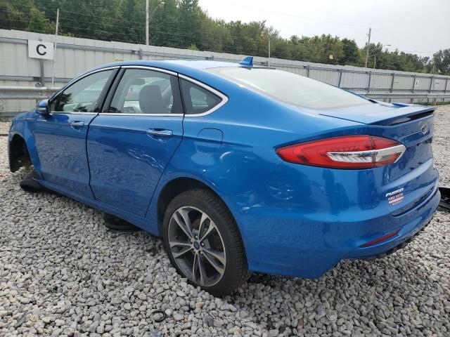 3FA6P0D97KR119056 - 2019 FORD FUSION TITANIUM BLUE photo 2