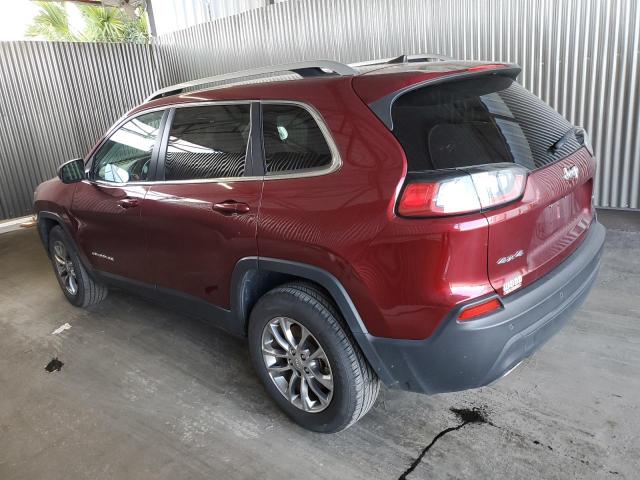 1C4PJMMX2MD125378 - 2021 JEEP CHEROKEE LATITUDE LUX BURGUNDY photo 2