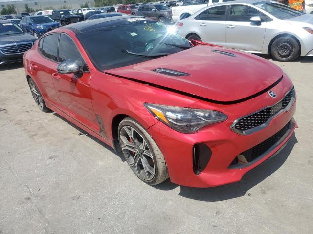 KNAE55LC8J6032247 - 2018 KIA STINGER GT2 RED photo 4