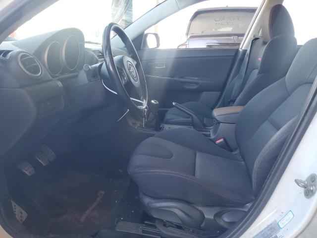 JM1BK34M691195210 - 2009 MAZDA SPEED 3 WHITE photo 7