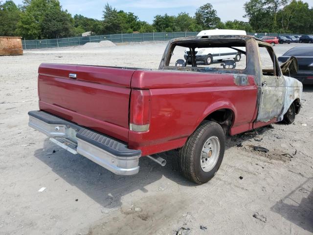 1FTCF15N8PKA73038 - 1993 FORD F150 Бордовый фото 3