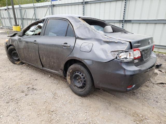 2T1BU4EE6BC604766 - 2011 TOYOTA COROLLA BASE GRAY photo 2