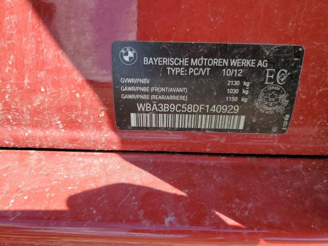 WBA3B9C58DF140929 - 2013 BMW 335 XI RED photo 12