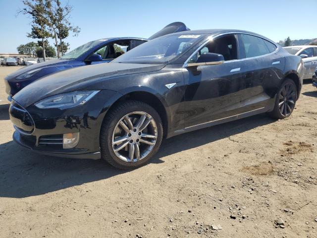 5YJSA1E17FF114441 - 2015 TESLA MODEL S შავი ფოტო 1