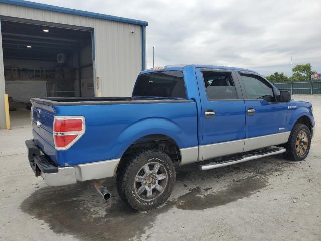 1FTFW1ET4DFA62991 - 2013 FORD F150 SUPERCREW BLUE photo 3