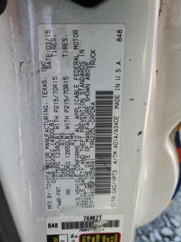 5TFTX4CN1FX058691 - 2015 TOYOTA TACOMA ACCESS CAB Ağ foto 12