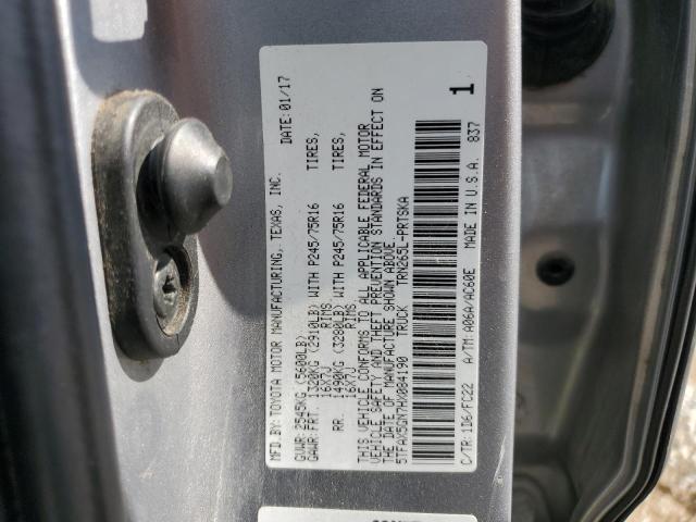 5TFAX5GN7HX084190 - 2017 TOYOTA TACOMA DOUBLE CAB ვერცხლისფერი ფოტო 13