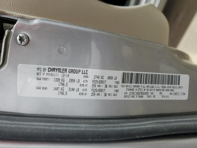 2C4RC1BG6FR654935 - 2015 CHRYSLER TOWN & COU TOURING SILVER photo 13