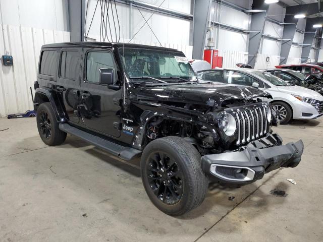 1C4JJXP67MW682530 - 2021 JEEP WRANGLER U SAHARA 4XE BLACK photo 4