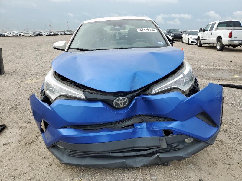 JTNKHMBX4K1023891 - 2019 TOYOTA C-HR XLE BLUE photo 5