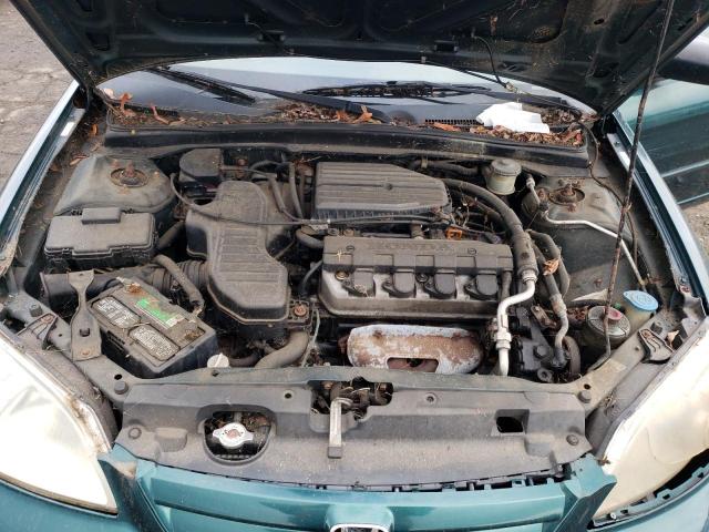 2HGES16561H502194 - 1996 HONDA CIVIC LX GREEN photo 11