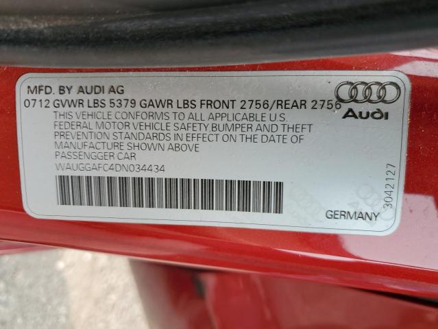 WAUGGAFC4DN034434 - 2013 AUDI A6 PREMIUM PLUS Rot Foto 12