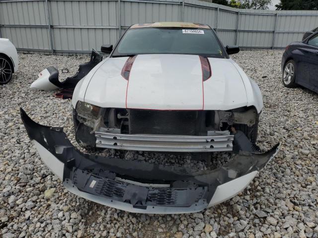 1ZVBP8AM0B5164081 - 2011 FORD MUSTANG WHITE photo 5