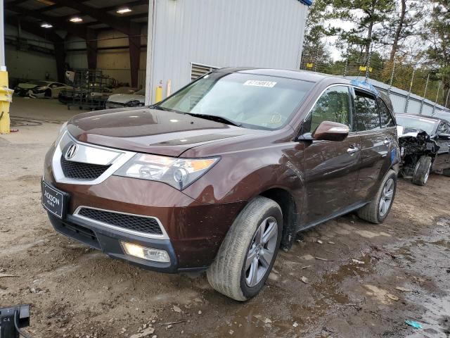 2HNYD2H67AH522188 - 2010 ACURA MDX TECHNOLOGY BROWN photo 1