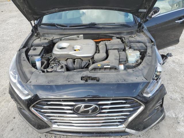 KMHE24L35KA093202 - 2019 HYUNDAI SONATA HYBRID BLACK photo 11