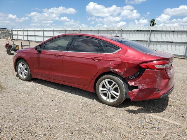 3FA6P0HD6JR231635 - 2018 FORD FUSION SE BURGUNDY photo 2