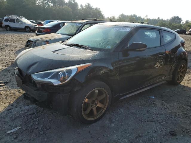 KMHTC6AE2EU207969 - 2014 HYUNDAI VELOSTER TURBO BLACK photo 1