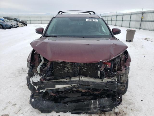 5TDJKRFH7ES058482 - 2014 TOYOTA HIGHLANDER XLE ბურგუნდია ფოტო 5