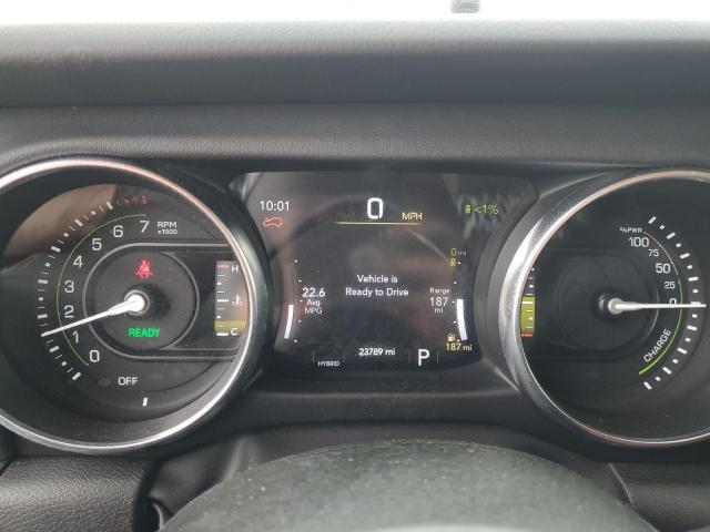 1C4JJXP69NW198960 - 2022 JEEP WRANGLER U SAHARA 4XE BLACK photo 9