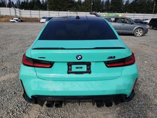WBS43AY09PFR22639 - 2023 BMW M3 COMPETITION ტურკოუსი ფოტო 6