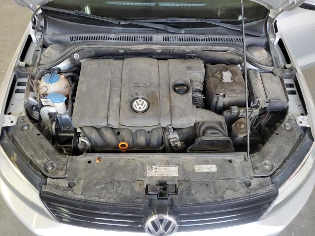 3VWDP7AJ4CM376843 - 2012 VOLKSWAGEN JETTA SE SILVER photo 11