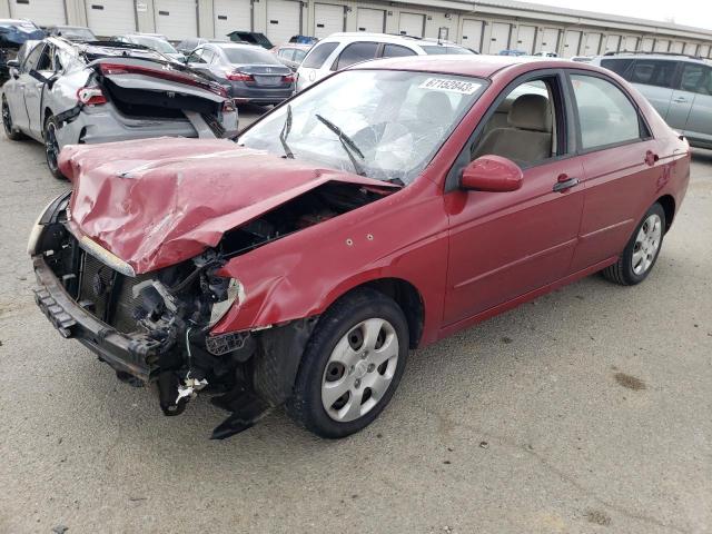 KNAFE222495665003 - 2009 KIA SPECTRA EX BURGUNDY photo 1