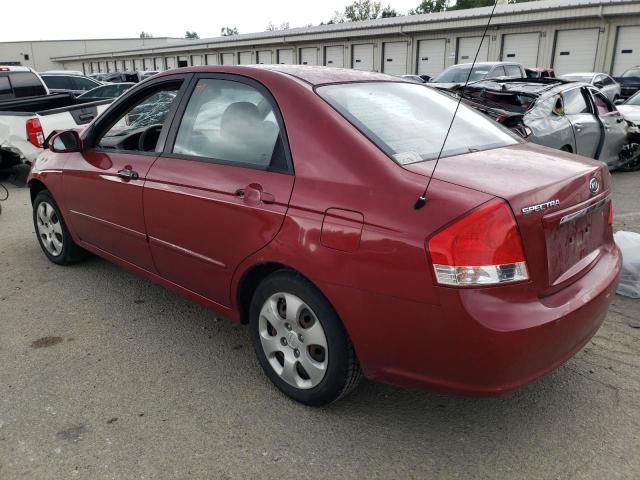 KNAFE222495665003 - 2009 KIA SPECTRA EX BURGUNDY photo 2