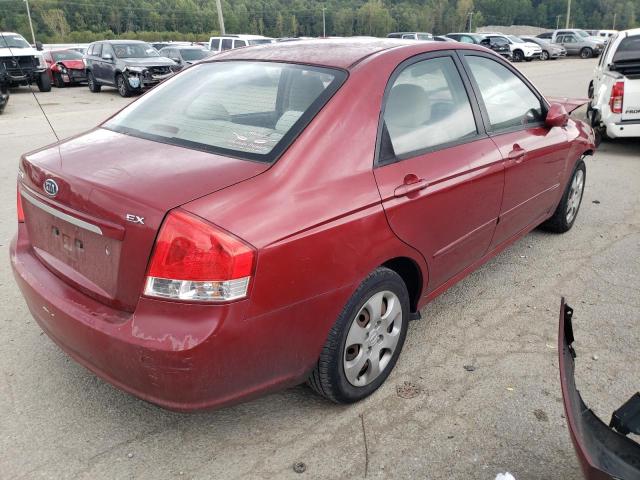 KNAFE222495665003 - 2009 KIA SPECTRA EX BURGUNDY photo 3