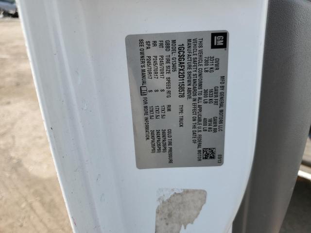 1GCSGAFX2D1158578 - 2013 CHEVROLET EXPRESS G1 WHITE photo 13