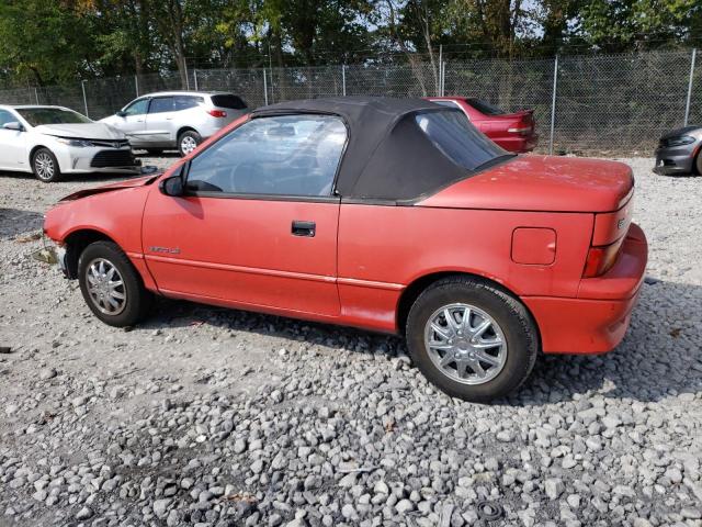 JG1MR3367MK606570 - 1991 GEO METRO LSI SPRINT CL RED photo 2