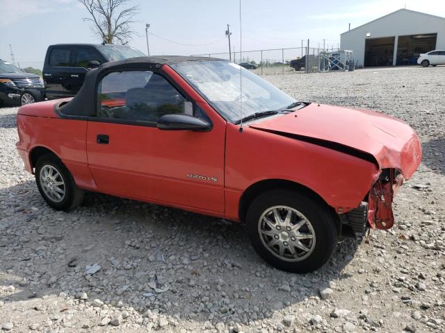 JG1MR3367MK606570 - 1991 GEO METRO LSI SPRINT CL RED photo 4