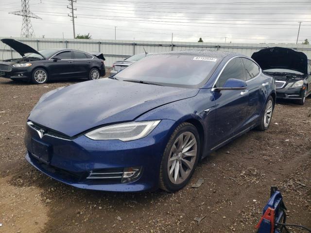 5YJSA1E20JF245227 - 2018 TESLA MODEL S 蓝色 照片 1
