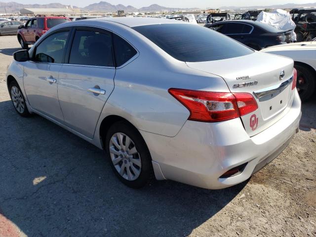 3N1AB7AP7KY456009 - 2019 NISSAN SENTRA S SILVER photo 2