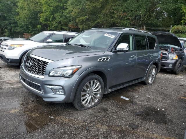 JN8AZ2NF3F9574846 - 2015 INFINITI QX80 GRAY photo 1