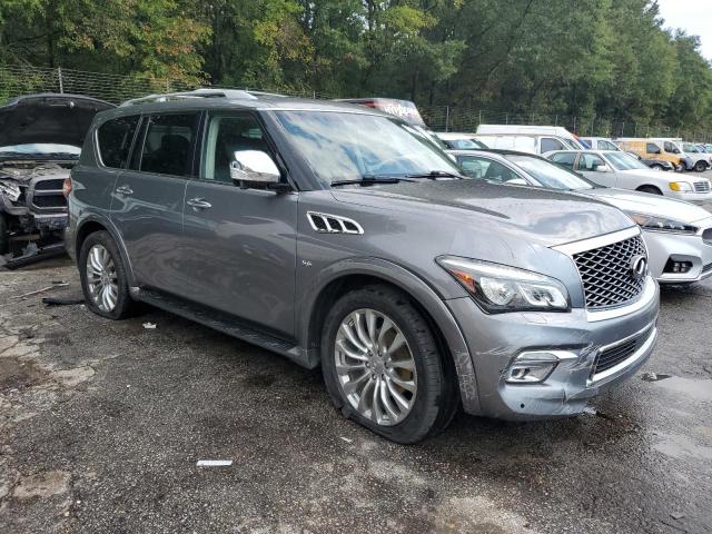 JN8AZ2NF3F9574846 - 2015 INFINITI QX80 GRAY photo 4