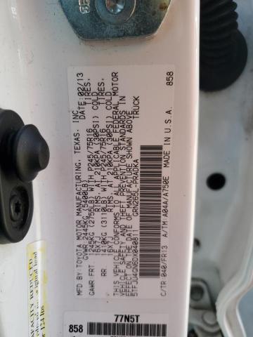 5TFJU4GN6DX040811 - 2013 TOYOTA TACOMA DOUBLE CAB PRERUNNER WHITE photo 13